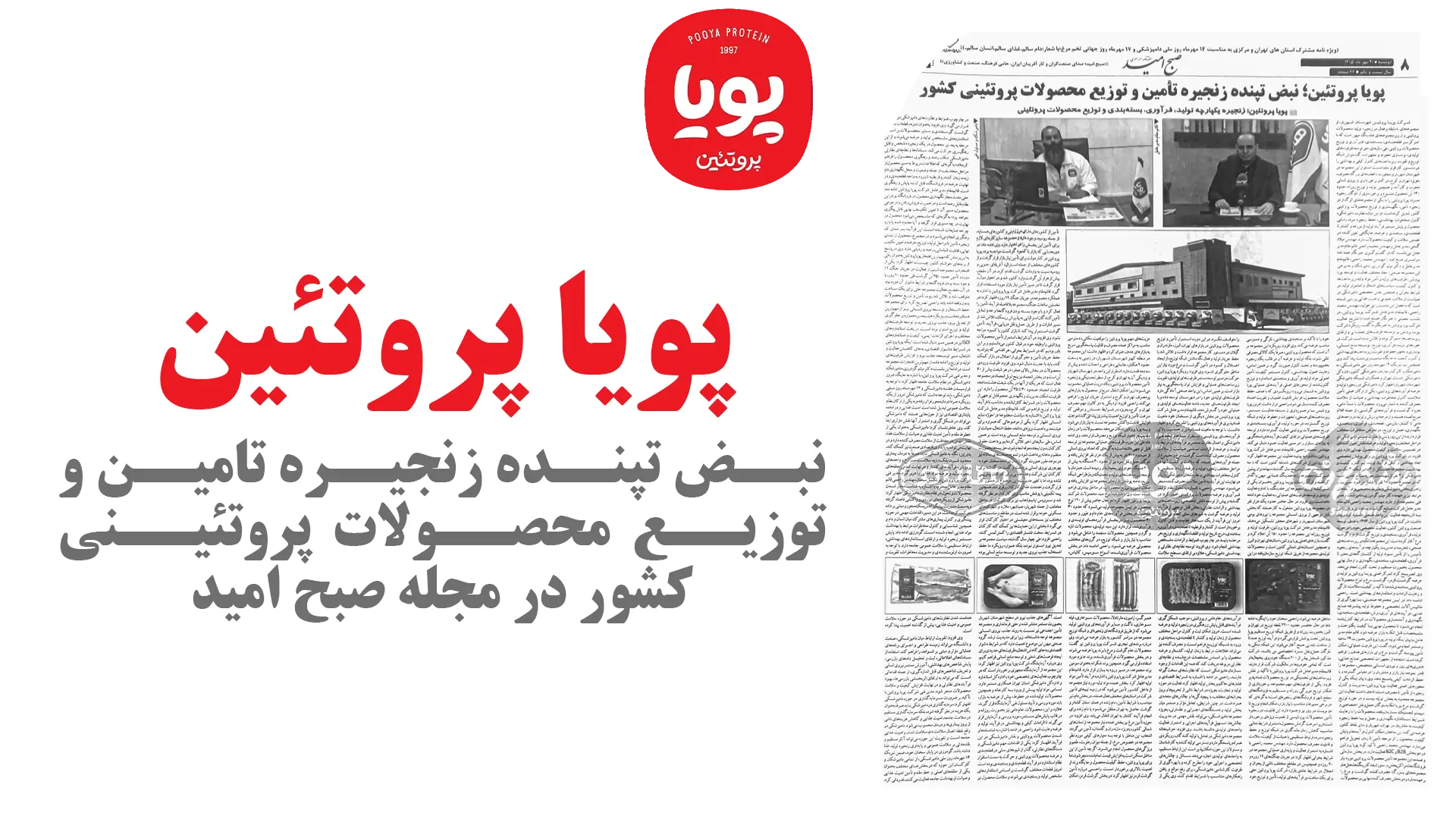 پویا پروتئین در روزنامه صبح امید؛ نبض تپنده زنجیره تأمین و توزیع محصولات پروتئینی کشور